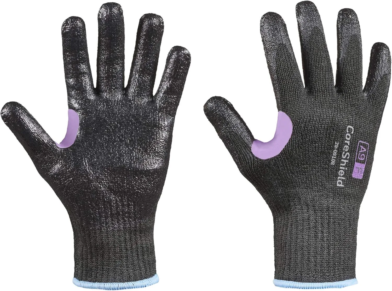 Miller Honeywell CoreShield, 10 gauge HPPE/Kevlar/alloy black liner, smooth nitrile black coating, A9/F