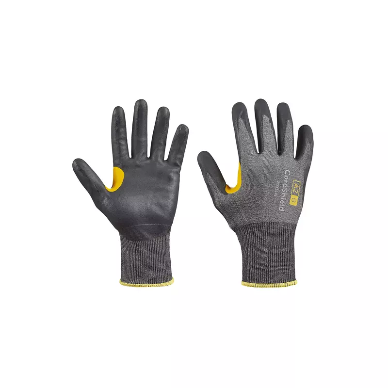 Honeywell CoreShield, 18 gauge HPPE grey liner, nitrile micro-foam black coating, A2/B