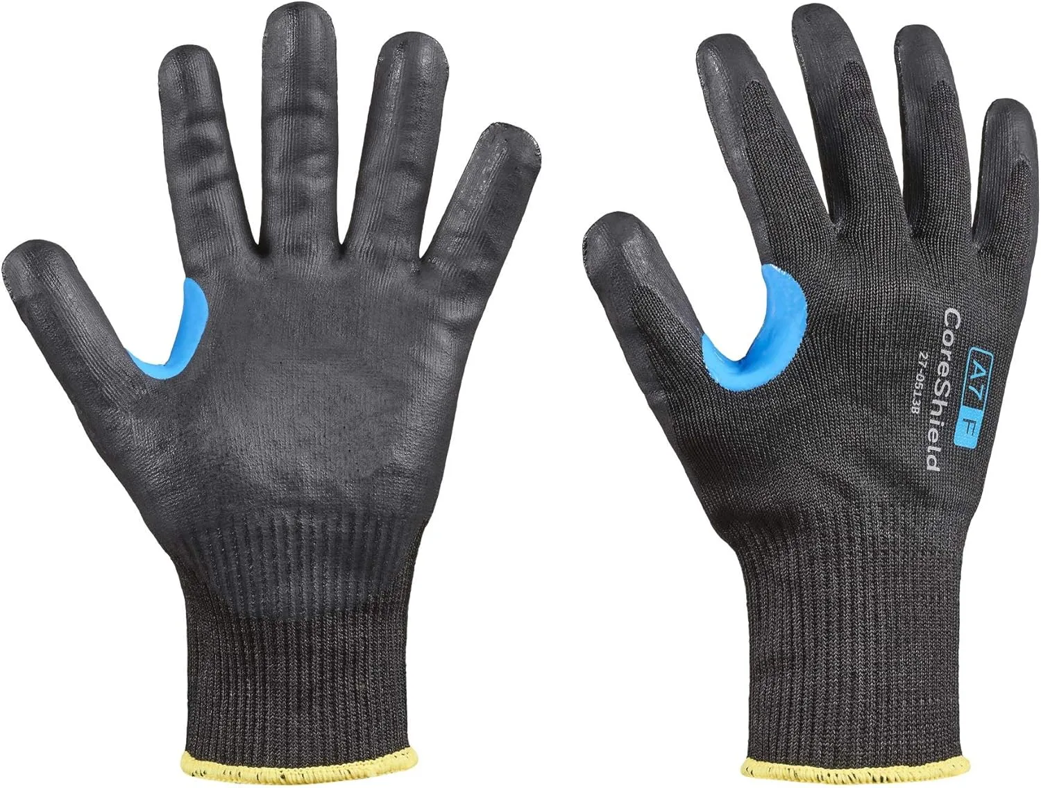 Honeywell CoreShield, 13 gauge HPPE/alloy black liner, nitrile micro-foam coating, A7/F