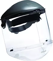 Honeywell Home Fibre-Metal FM400DCCLC Clear Visor Clear Chin Guard 4" Crown Size Ratchet Dual Crown High Performance Face