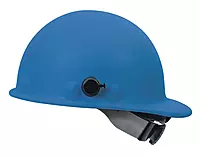 Fibre-Metal by Honeywell P2AQSW71A000 Super Eight Swing Strap Fiber Glass Cap Style Hard Hat with Quick-Lok, Blue, Medium