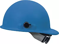 Fibre-Metal by Honeywell P2AQSW71A000 Super Eight Swing Strap Fiber Glass Cap Style Hard Hat with Quick-Lok, Blue, Medium
