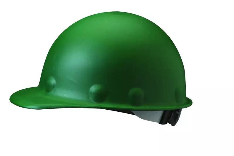 Fibre-Metal by Honeywell P2ARW74A000 Super Eight Ratchet Fiber Glass Cap Style Hard Hat, Green