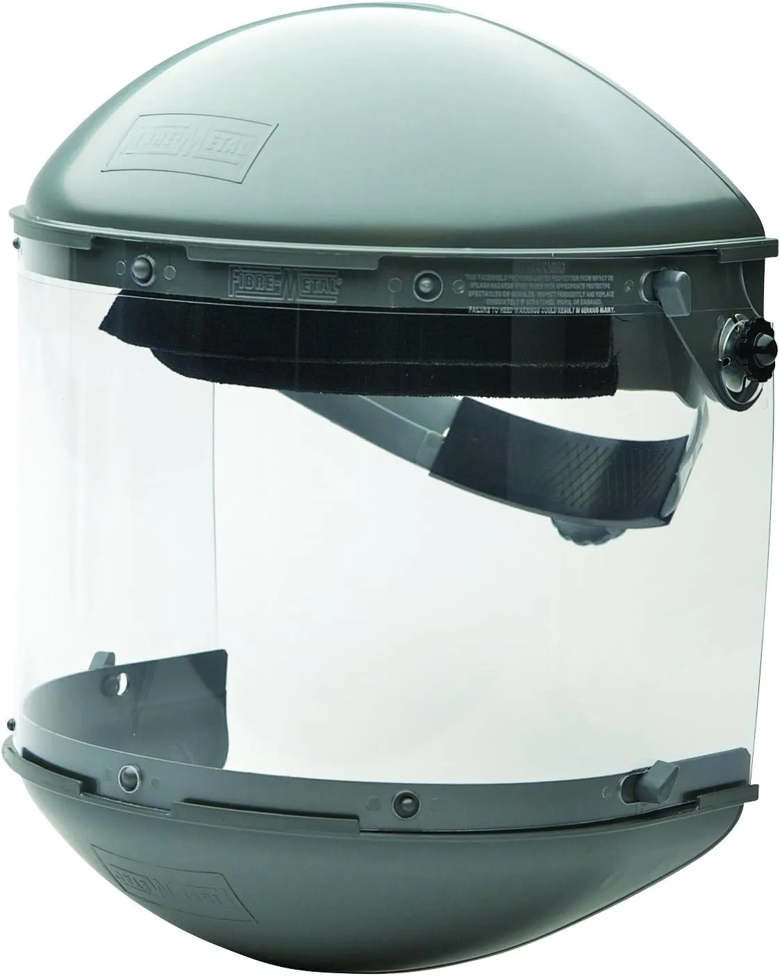 Fibre-Metal by Honeywell FM500DCCL Clear Visor Noryl Chin Guard 7" Crown Size Ratchet Dual Crown High Performance Face