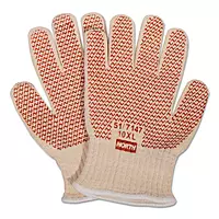 Honeywell Safety Products USA White 10 Gauge Cotton Hot Mill Gloves with Knit Wrist, X-Large (HW2-NOS51/7147-DZ-6)