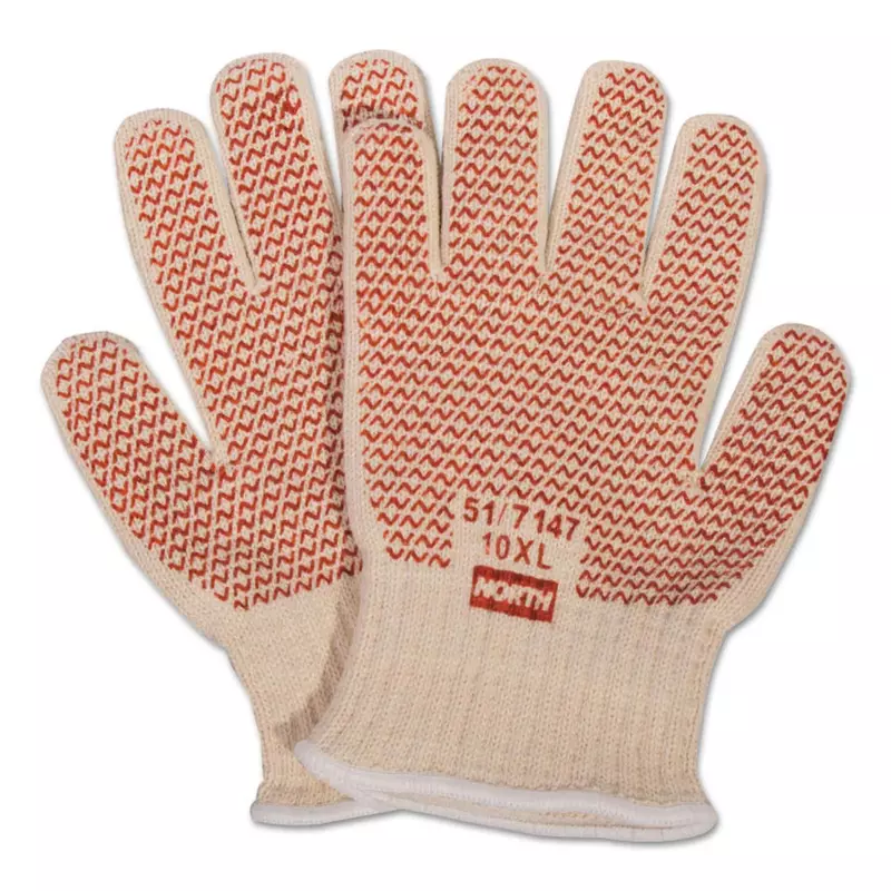Honeywell Safety Products USA White 10 Gauge Cotton Hot Mill Gloves with Knit Wrist, X-Large (HW2-NOS51/7147-DZ-6)