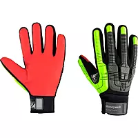 Honeywell Impact ANSI A6 Cut Palm, Velcro Cuff, LG 42-622BY/9L