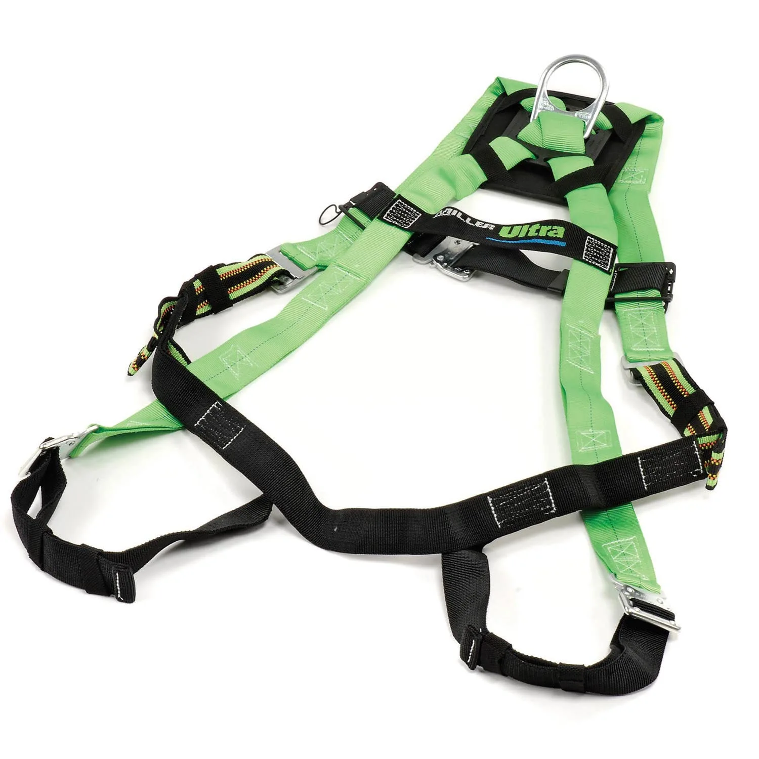 Honeywell P950QC/UGN Miller Universal Green Python Ultra Full Body Harness with DuraFlex Webbing, Front D-Ring