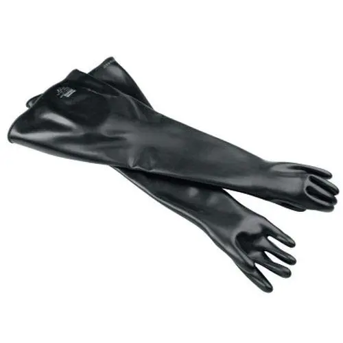Honeywell Neoprene drybox gloves, 30 mil, size 9-3/4, 1 pair