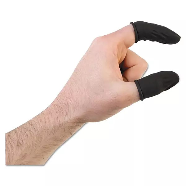 Honeywell North 145LNR/XL Nitrile Anti-Static Finger Cots, XL — 720/Bag