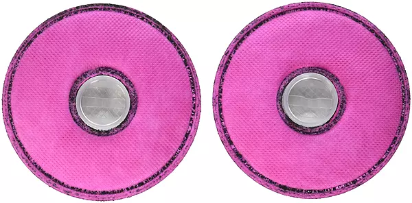 P100 Pancake Low Profile Flexible Filter with Odor Relief From Nuisance Levels of Organic Vapors, Acid Gases & Ozone, 1 Pair