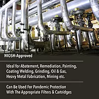 Honeywell North RU6500 Series Niosh-Approved Full Facepiece Silicone Respirator, Medium (RU65001M) 1 Count (Pack of 1)