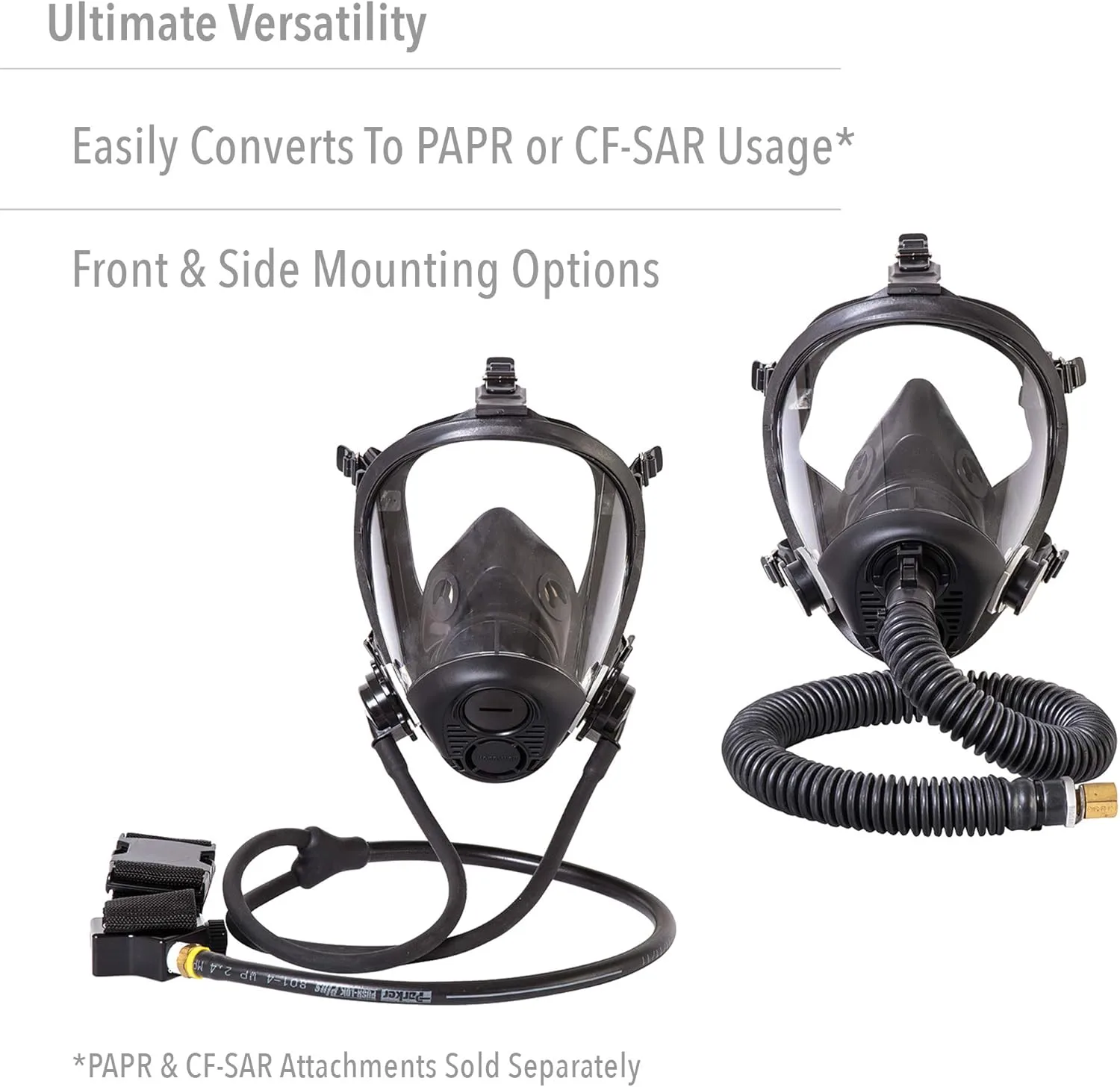 Honeywell North RU6500 Series Niosh-Approved Full Facepiece Silicone Respirator, Medium (RU65001M) 1 Count (Pack of 1)
