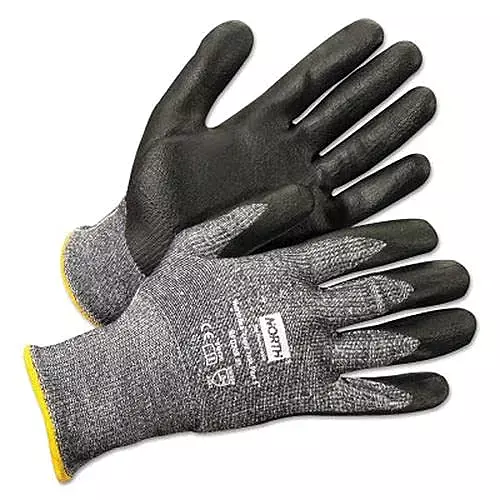 Honeywell NFD20B/8M NorthFlex Light Task Plus 5 Coated Gloves, Medium, Black/Gray (12pk)