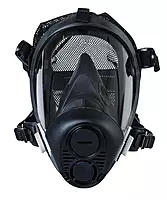 Honeywell Home RU65002M Full Facepiece Respirator w/ 5-Point Head Strap, Medium, Black 1 Count (Pack of 1)