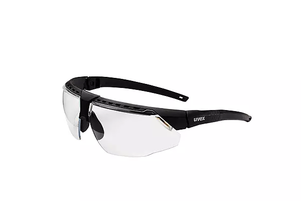 Uvex Honeywell Avatar Safety Glasses Black Frame with Clear Lens & Anti-Scratch Hardcoat (S2850)