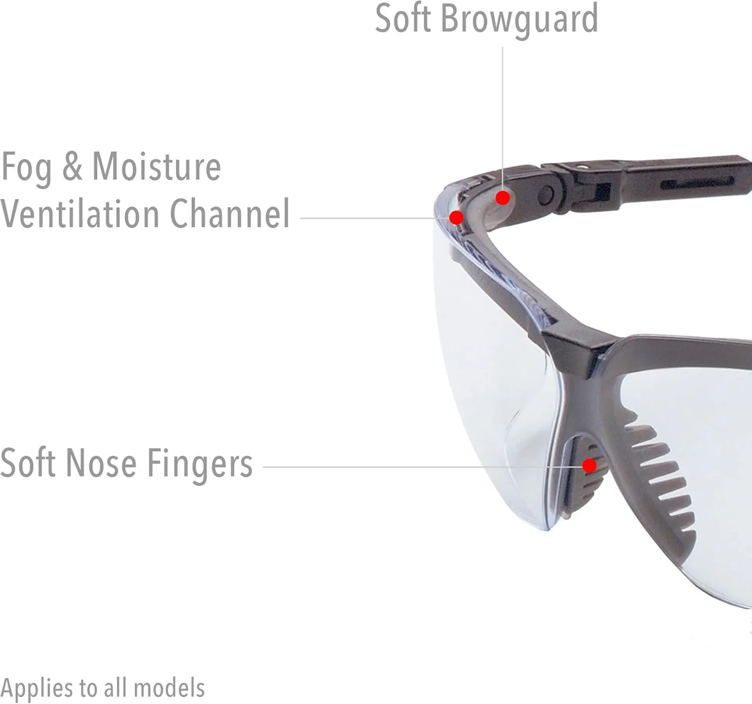 Uvex by Honeywell Genesis Safety Glasses with Uvextreme Anti-Fog Coating