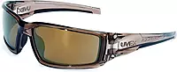Honeywell Uvex Hypershock Safety Glasses, Brown Frame with Gold Mirror Lens & Anti-Scratch Hardcoat (S2964) 5.6 x 1.7 inch