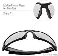 Honeywell Uvex Hypershock Safety Glasses, Brown Frame with Espresso Polarized Lens & Anti-Scratch Hardcoat (S2969)