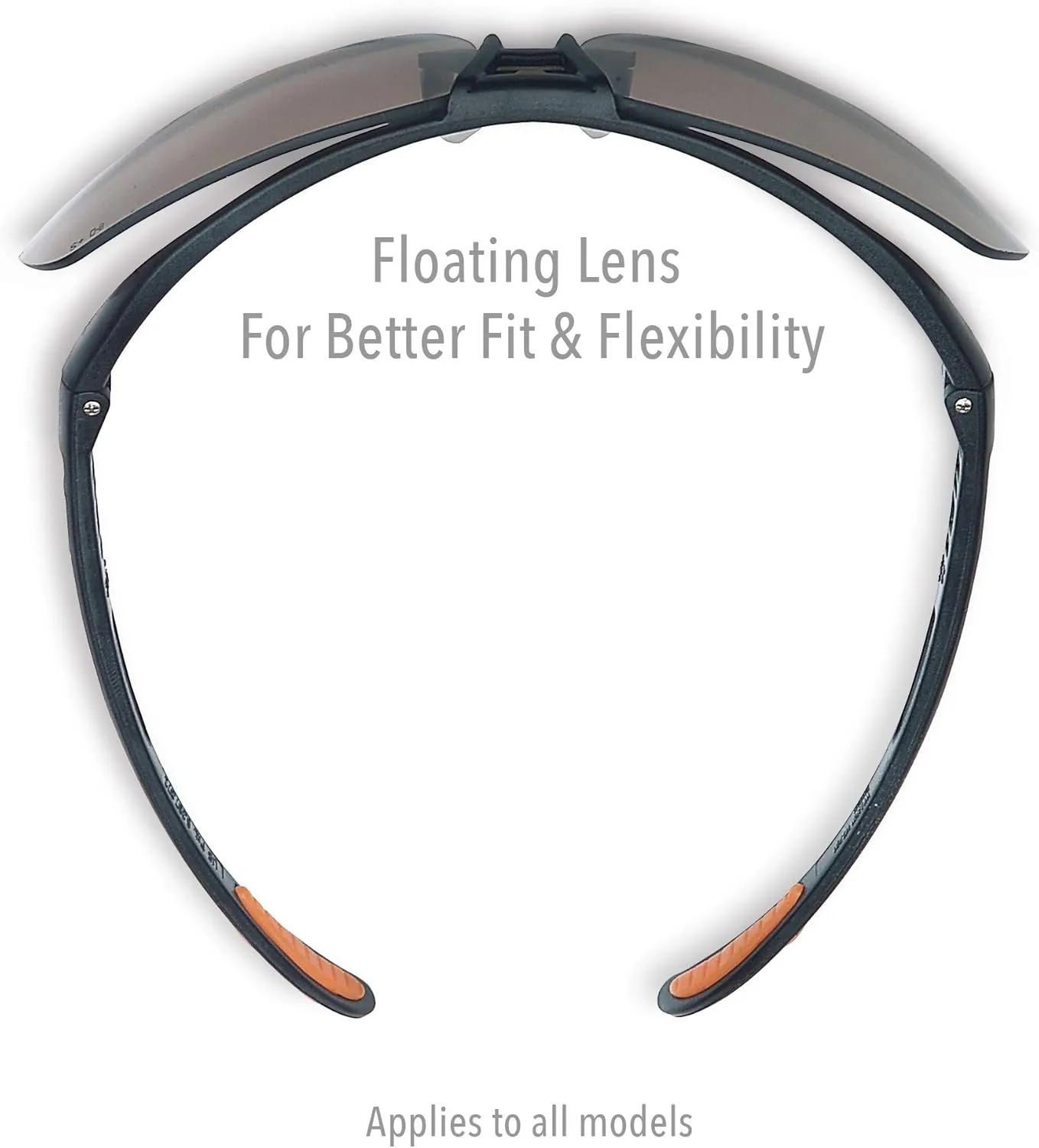 Honeywell Uvex by Protégé Safety Glasses, Metallic Black Frame with Clear Lens & Ultra-Dura Anti-Scratch Hardcoat (S4200-H5)