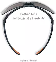 Honeywell Uvex by Protégé Safety Glasses, Metallic Black Frame with Clear Lens & Ultra-Dura Anti-Scratch Hardcoat (S4200-H5)