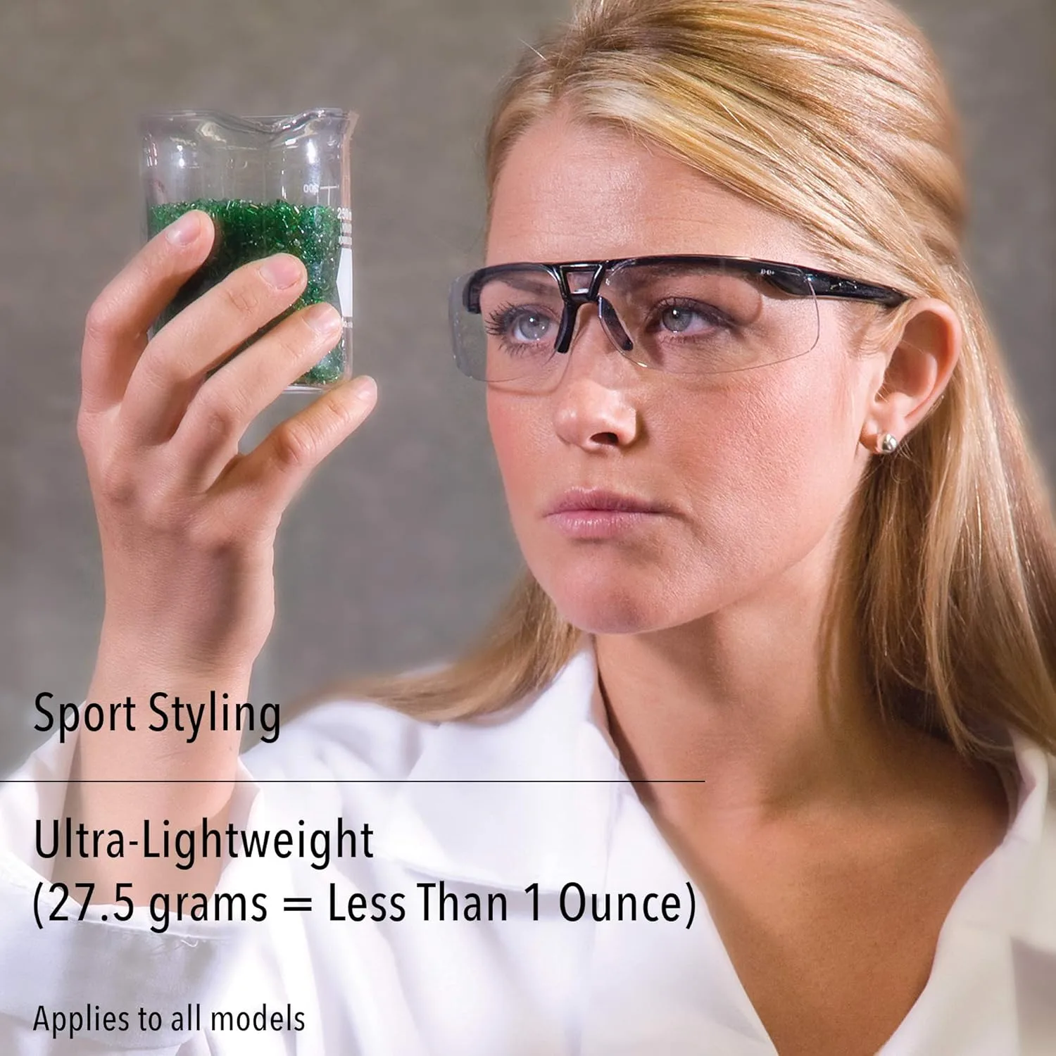 Honeywell Uvex by Protégé Safety Glasses, Metallic Black Frame with Clear Lens & Ultra-Dura Anti-Scratch Hardcoat (S4200-H5)