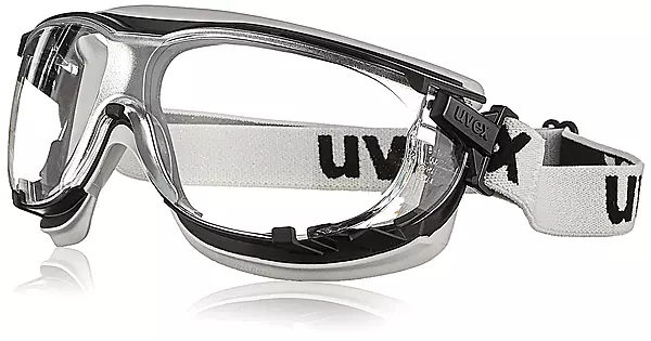 Honeywell Uvex S1650DF Carbon Vision Safety Eyewear, Black/Grey