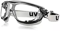 Honeywell Uvex S1650DF Carbon Vision Safety Eyewear, Black/Grey