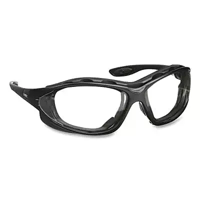 Uvex Honeywell UVEX Seismic Black Frame Clear Lens HYDROSHIELD Anti-Fog Coating S0600HS