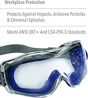 UVEX by Honeywell Stealth +2.5 Diopter Reading Magnifier Goggles with Uvextreme Anti-Fog Lens (S3993X), Clear