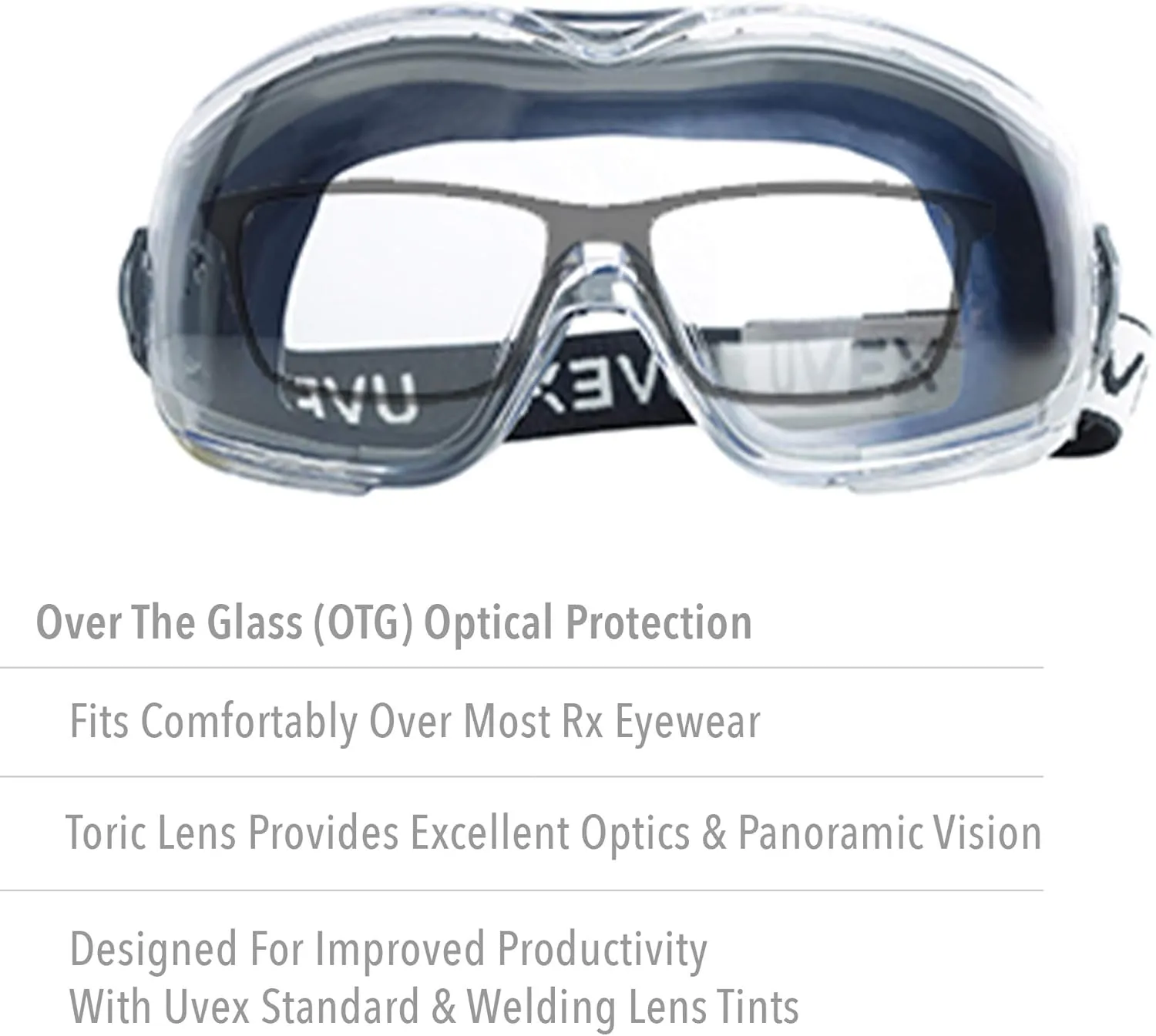 UVEX Stealth OTG Safety Goggles