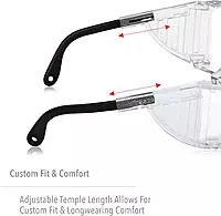Honeywell Uvex Ultra-Spec 2000 Visitor Specs Safety Glasses with Clear Ultra-Dura Anti-Scratch Lens (S0300)