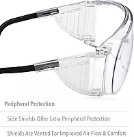Honeywell Uvex Ultra-Spec 2000 Visitor Specs Safety Glasses with Clear Ultra-Dura Anti-Scratch Lens (S0300)