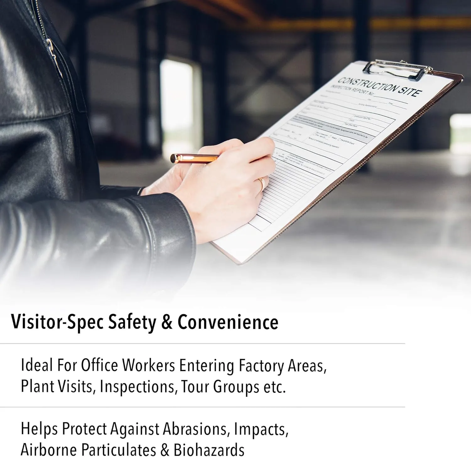 Honeywell Uvex Ultra-Spec 2000 Visitor Specs Safety Glasses with Clear Ultra-Dura Anti-Scratch Lens (S0300)