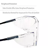 Honeywell Uvex Ultra-Spec 2001 OTG (Over-the Glass) Visitor Specs Safety Glasses with Clear Uvextreme Anti-Fog Lens (S0112C)