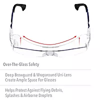 Honeywell Uvex Ultra-Spec 2001 OTG (Over-the Glass) Visitor Specs Safety Glasses with Clear Uvextreme Anti-Fog Lens (S0112C)