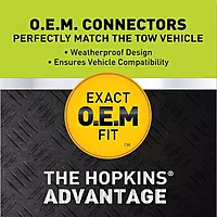 Hopkins Towing Solutions 40974 Multi-Tow Exact Fit OE replacement 7 Blade and 4 Flat Connector, Compatible with Selected Models, (Please Verify VEHICLE APPLICATION)