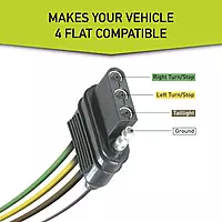 Hopkins Towing Solutions 43575 Plug-In Simple Vehicle Wiring Kit, Black