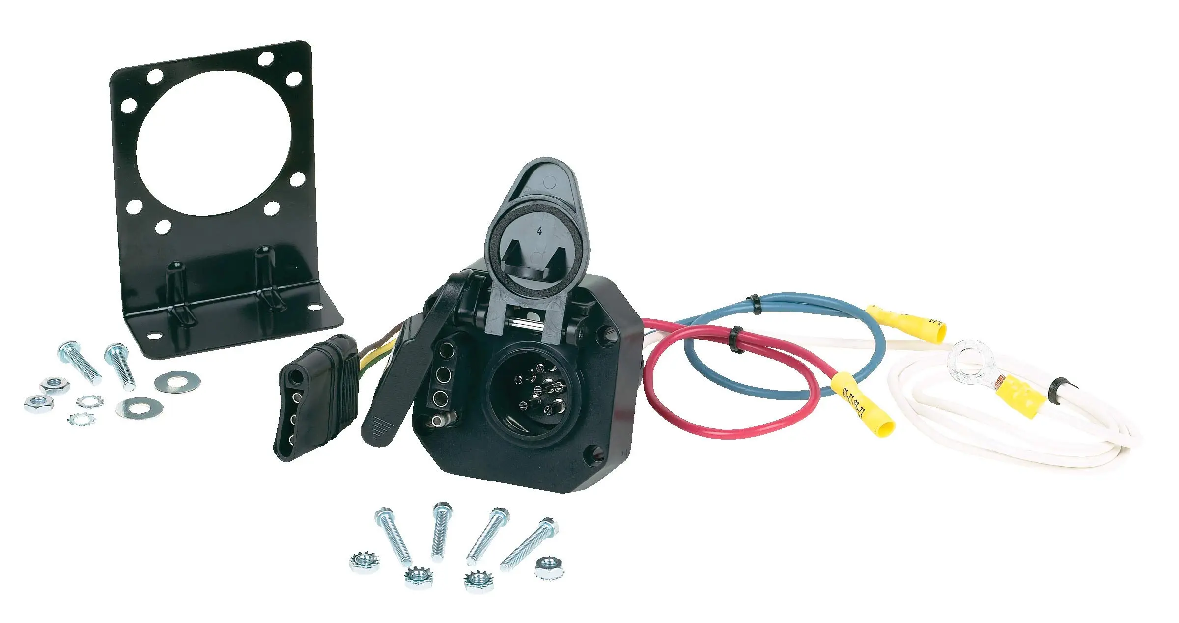 Hopkins Towing Solutions Hopkins 47175 Multi-Tow 4 Flat to 6 Round and 4 Flat Adapter
