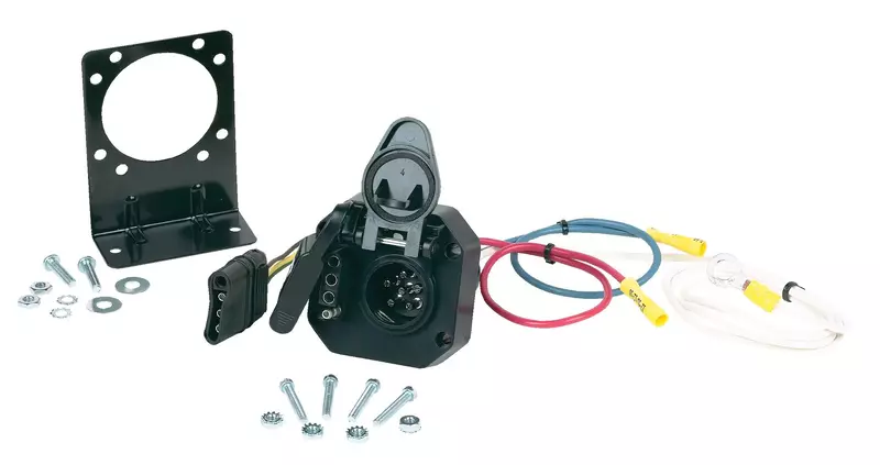 Hopkins Towing Solutions Hopkins 47175 Multi-Tow 4 Flat to 6 Round and 4 Flat Adapter