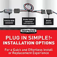Hopkins 47235 Impulse Plug-in Simple Brake Control, Mounts At Any Angle, Controls Up To 6 Trailer Brakes