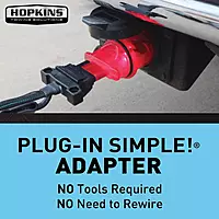 Hopkins Towing Solutions 47365, 7 Blade to 4 Flat Flex Adapter
