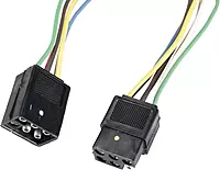 Hopkins Towing Solutions 47995 6-Pole Square Set with 12 inch Vehicle and Trailer Connectors