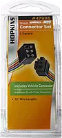 Hopkins Towing Solutions 47995 6-Pole Square Set with 12 inch Vehicle and Trailer Connectors