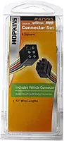Hopkins Towing Solutions 47995 6-Pole Square Set with 12 inch Vehicle and Trailer Connectors