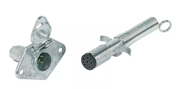 Hopkins Towing Solutions 52007 6 Pole Matched Set Connector with Cable Protector