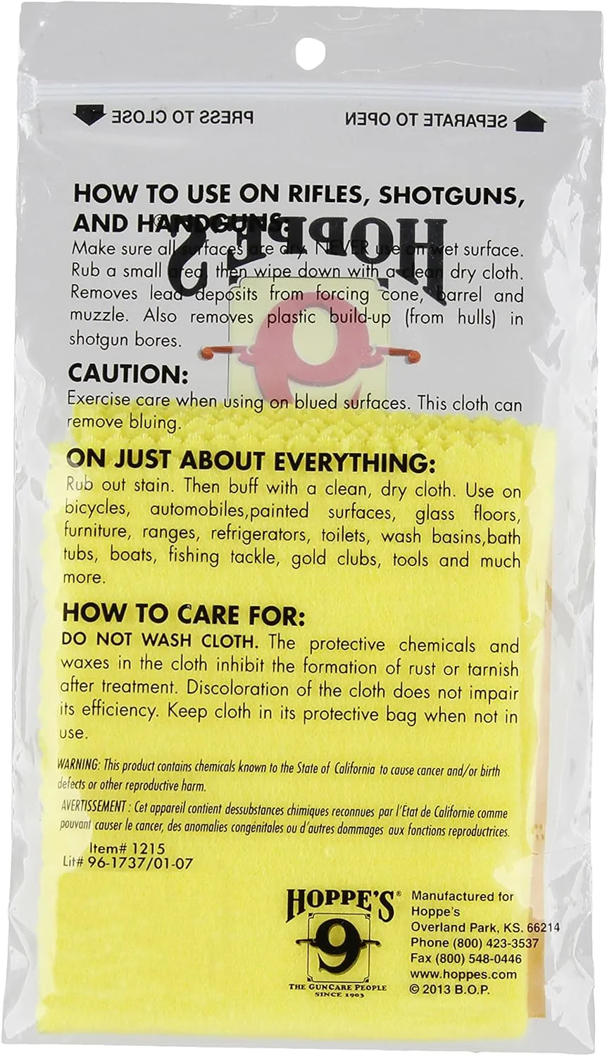Hoppe's No. 9 Rust And Lead Remover Cloth
