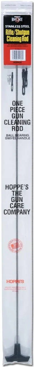 Hoppe's Bench Rest Stainless Steel 1-Piece Universal Rifle/Shotgun Cleaning Rod (All Calibers and Gauges)