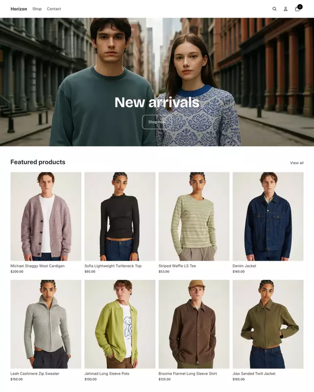 Shopify Website Design & Development - Startup