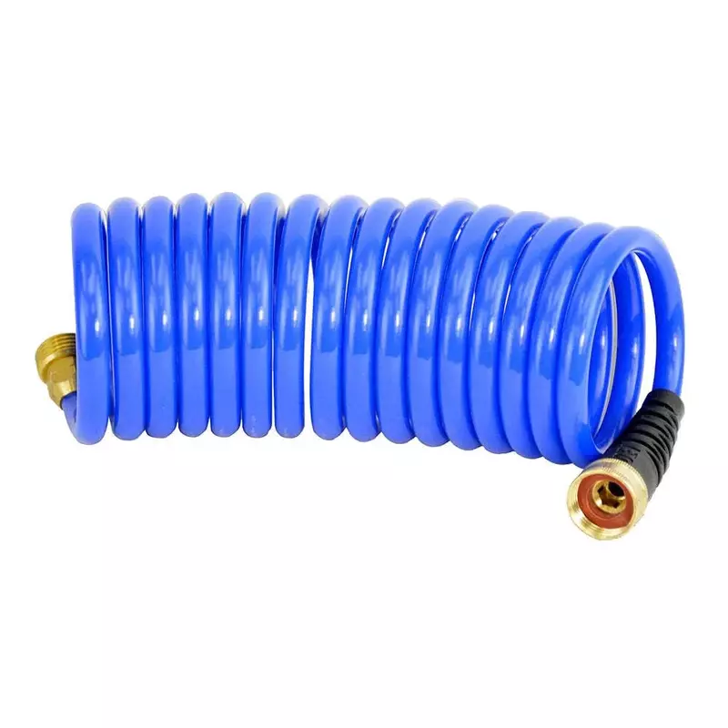 HOSECOIL 3/8 inch ID Self Coiling Garden RV Marine Outdoor Water Hose